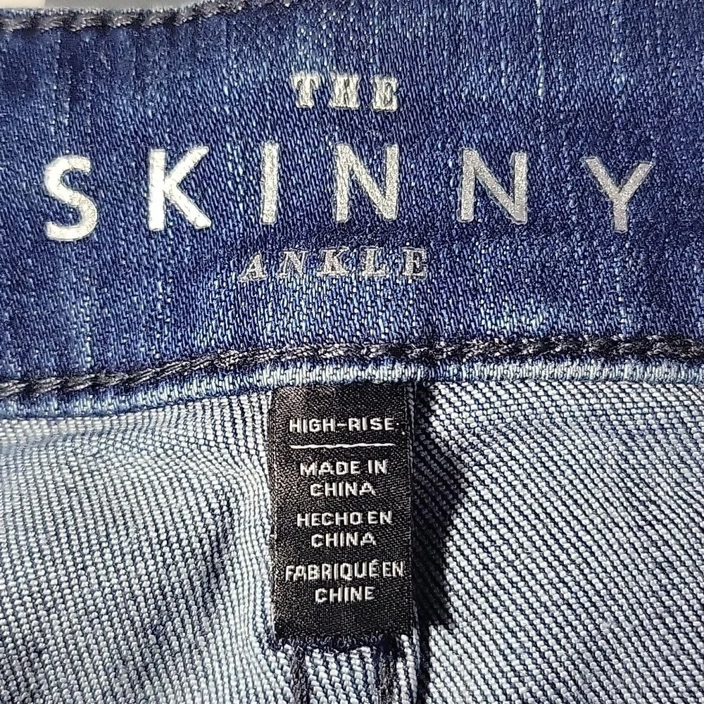 WHITE HOUSE BLACK MARKET HIgh Rise Skinny Ankle Jeans Size 14 - Picture 13 of 15